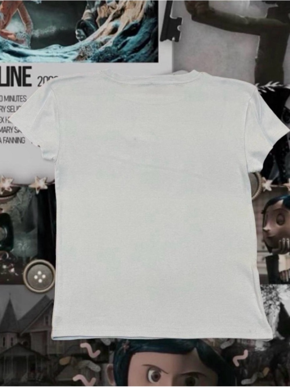 Women’s 'Curious' Graphic Tee - Light Blue - Picture 2 of 3